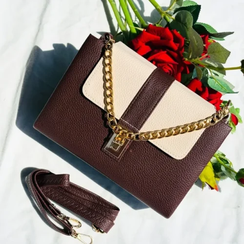 Brown & Cream Sling Bag - Day Dream Bag Brown & Cream Sling Bag - Day Dream Bag